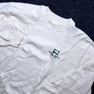 Pebble Beach J. America Vintage Sweatshirt Mens Medium Cream 90s Cotton USA